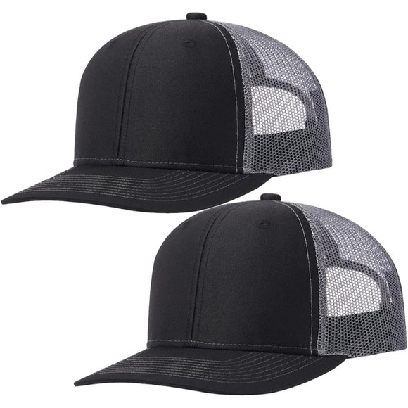 Men Mesh Snap Back Trucker Hat - Picture 1 of 9